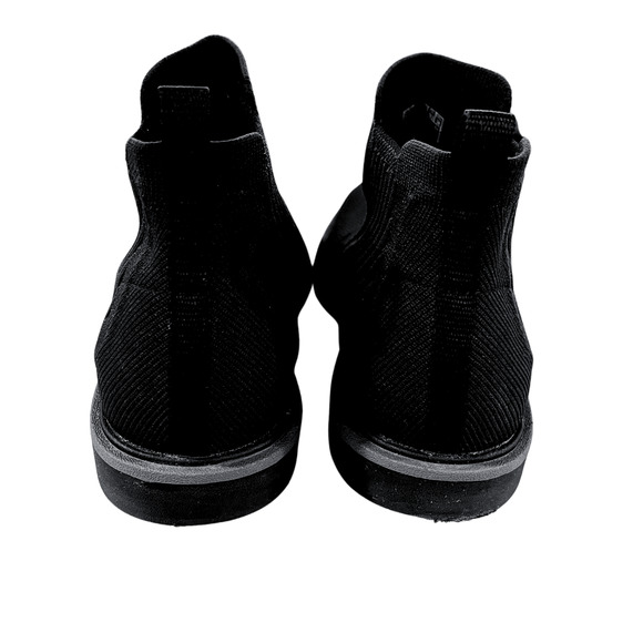 Men\'s MARK NASON Black Knit Slip-On Ankle Boots
